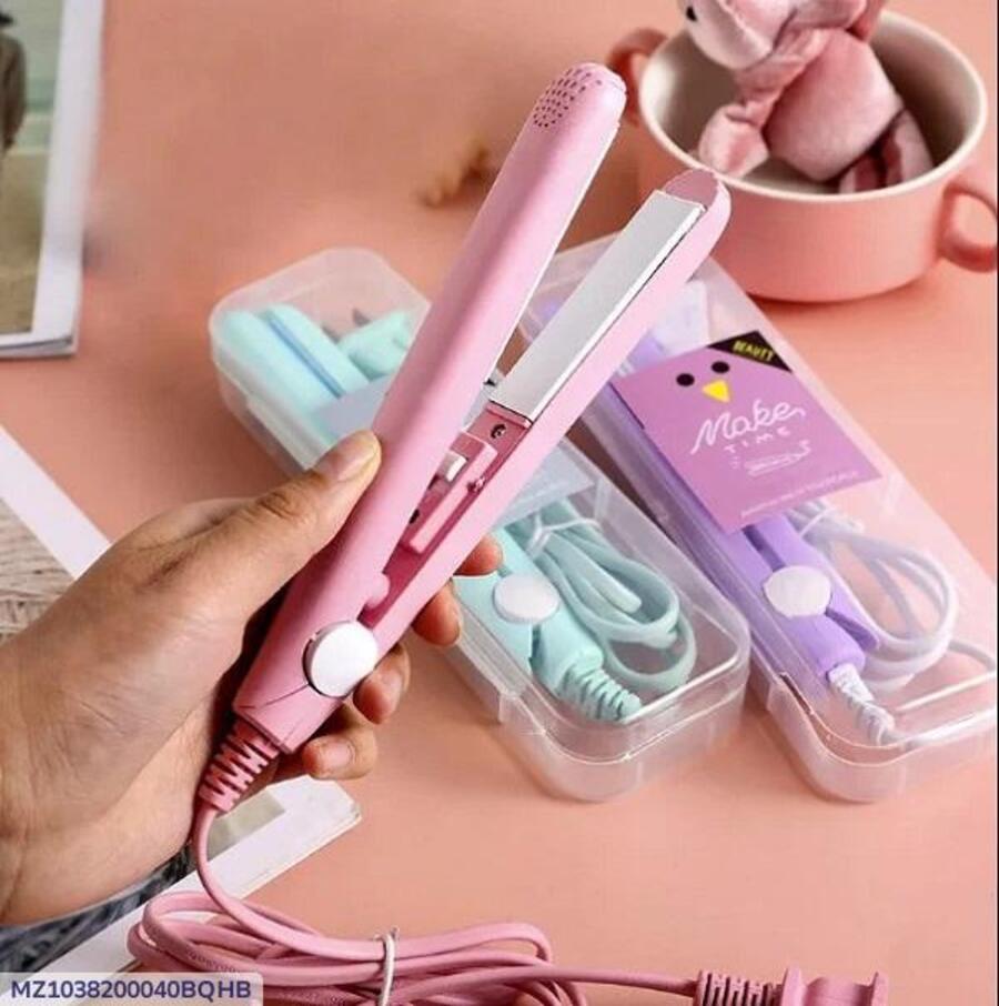 Lightweight Portable Mini Hair Straightener -  1 Pcs with Medium Heat and Dual Speed Settings